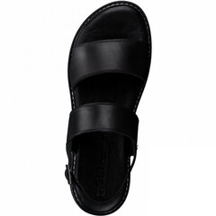 Tamaris naisten sandaalit nahkaa, musta