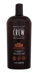 Miesten hiusshampoo American Crew Daily Cleansing, 1000 ml.