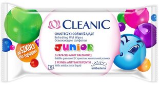 Lasten kosteuspyyhkeet Cleanic Junior, 15 kpl