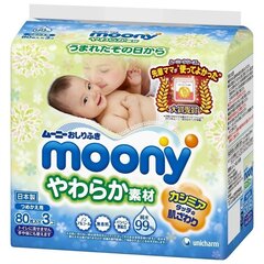 Japanilaiset kosteuspyyhkeet Moony Filling 240 kpl