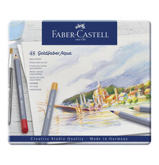 Faber-Castell - Goldfaber-akvarellit laatikossa, 48 kpl