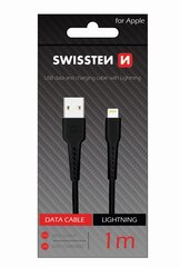 Swissten Basic Fast Charge 3A Lightning (MD818ZM/A) Data and Charging Cable 1m Black