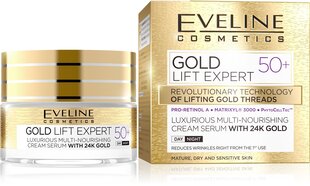 Eveline Cosmetics Gold Lift Expert yö- ja päivävoide 50+50ml