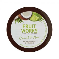 Grace Cole Fruit Works Coconut &amp; Lime -vartalovoide, 225 ml