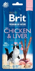 Brit Premium By Nature makea kissoille, kana ja maksa 3kpl.